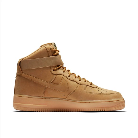 Nike Shoes - Flax Nike Air Force 1 High Top Premium (Women’s)